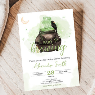 Groene Halloween A Baby is het Brouwen van Baby sh Kaart