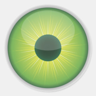 Groene Halloween Eyeball Stickers