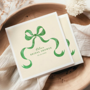 Groene Hand getrokken boog Vrijgezellenfeest Servet