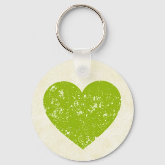  Groene Harde Grunge Love Sleutelhanger (Voorkant)