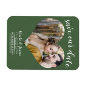Groene Hart Foto Bruiloft Save the Date Magneet (Horizontaal)