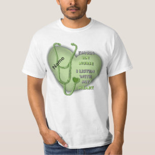Groene Hart RN Geregistreerde Verpleegkundige T-shirt