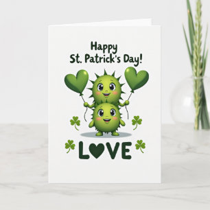 Groene Hartballon Liefdeskaart Kaart