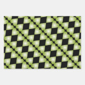 Groene, hartgeaccentueerde papiercadeauverpakking inpakpapier vel (Voorkant 2)