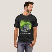 Groene Hawaiian Gecko Rider Donker T-shirt (Voorkant volledig)