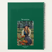 Groene Heks Bloemen Gepersonaliseerd Dagboek Planner (Achterkant)
