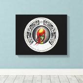 Groene heks canvas afdruk (Insitu (Houten vloer))