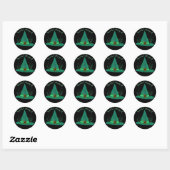 Groene Heks Pet Kruid Craft Pagan Witchcraft Magic Ronde Sticker (Vel)