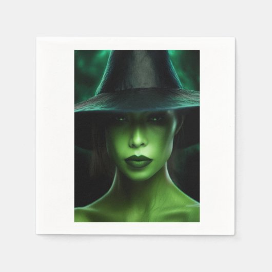 Groene heks servet (Voorkant)