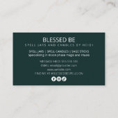 Groene heks visitekaartje (Achterkant)