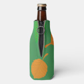 Groene herfstbladeren flesjeskoeler (Fles Achterkant)