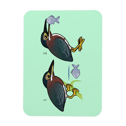 Groene Heron jachttechniek Magneet (Verticaal)