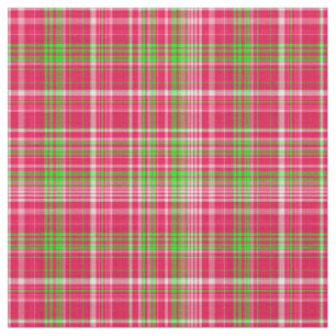 Groene het stof-Neon van de plaid en Roze 01 Stof