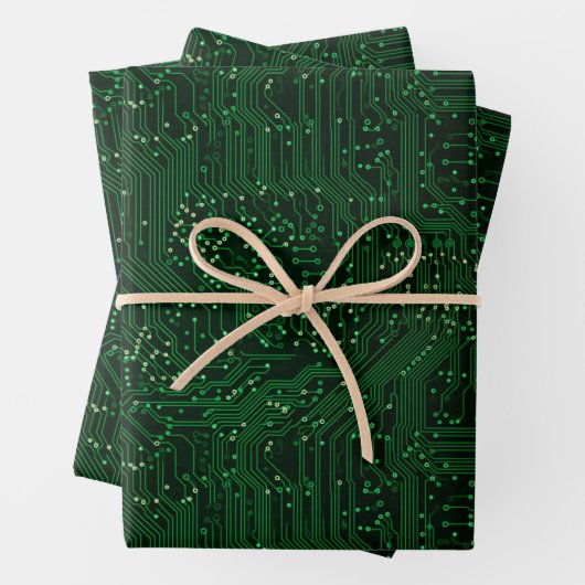 Groene hightech chiptechnologieën inpakpapier vel (In situ)