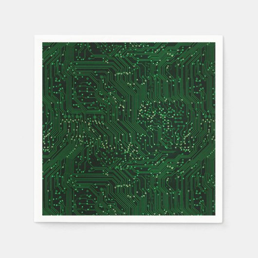 Groene hightech chiptechnologieën servet (Voorkant)