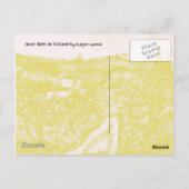 GROENE HILLEN EN OLIJFBOMEN IN TAALLANDSCHAP BRIEFKAART (Achterkant)