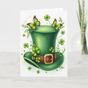 Groene Hoed Vlinders Scene Kaart