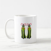 Groene Hoge Hakken met Candy Canes Koffiemok (Links)