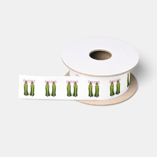 Groene Hoge Hakken met Candy Canes Lint
