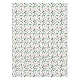 Groene Holly en Red Berry kerstpatroon Tafelkleed
