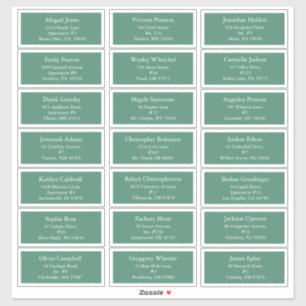 Groene Holly Jolly Kerstmis Gastadres Sticker