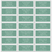 Groene Holly Jolly Kerstmis Gastadres Sticker (Voorkant)