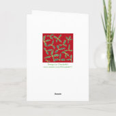 Groene Holly laat gele bloemen kerst Kaarten (Achterkant)