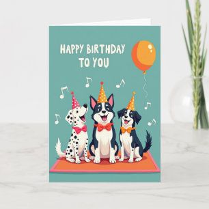 Groene Hond Feestkaart Kaart