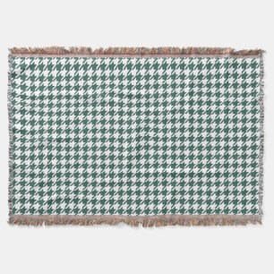 GROENE Houndstooth DK OM HET EVEN WELKE Deken