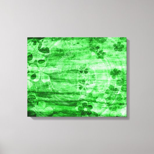 groene houtkunst canvas afdruk (Voorkant)