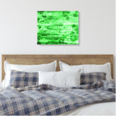 groene houtkunst canvas afdruk (Insitu (Slaapkamer))