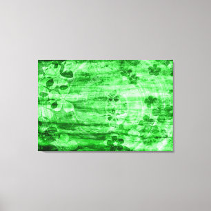 groene houtkunst canvas afdruk