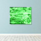 groene houtkunst canvas afdruk (Insitu (Houten vloer))