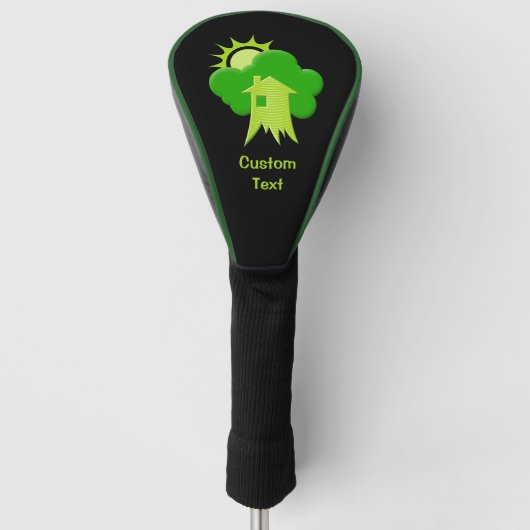 Groene Huis Golfheadcover (Voorkant)
