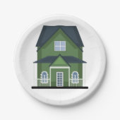 Groene Huis Papieren Bordje (Voorkant)