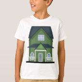 Groene Huis T-shirt (Voorkant)