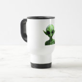 Groene humanoïde reisbeker (Voorkant links)
