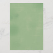 Groene Huwelijksprogramma Welkomstbrief Programma (Achterkant)