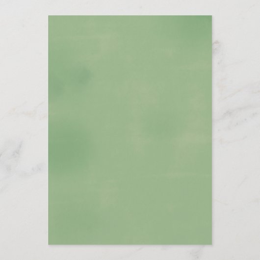 Groene Huwelijksprogramma Welkomstbrief Programma (Achterkant)