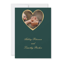 Groene huwelijksuitnodiging