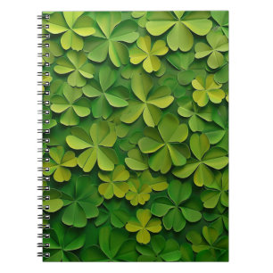 GROENE IERSE KELTISCHE KLAVER SHAMROCKS NOTITIEBOEK