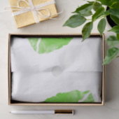 Groene Ierse lipstick Blot op Transparant BG Tissuepapier (Geschenk)