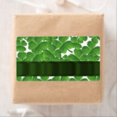 Groene Ierse shamrocken gepersonaliseerd Etiket (Insitu)