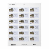 Groene Iguana retour adres label Sjabloon (Full Sheet)