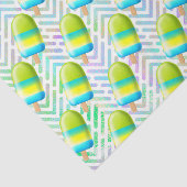 Groene ijslolly tissuepapier (Detail)