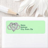 Groene Infinity Heart Adresetiketten Etiket (Insitu)