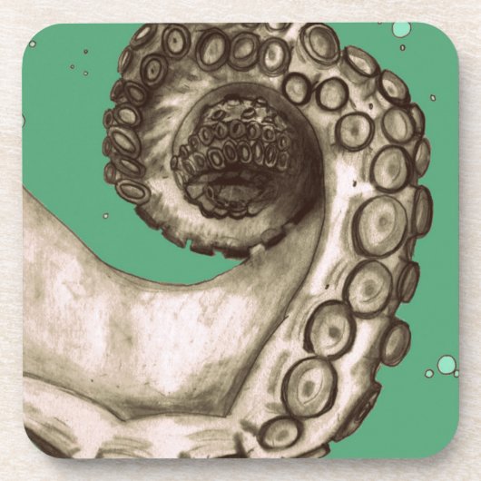 -groene inktbuis drankjes onderzetter (Voorkant)