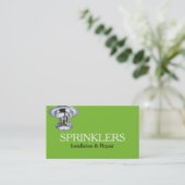 Groene installatie en reparatie van het Sprinkler- Visitekaartje (Staand voorkant)