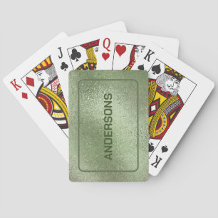 Groene iriserende structuur pokerkaarten
