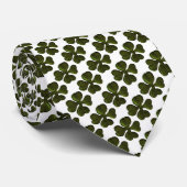 GROENE IRISH SHAMROCK STROPDAS (Opgerold)